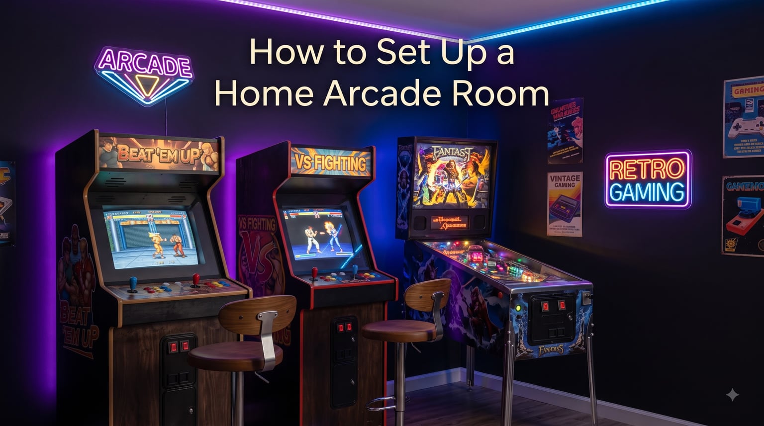 How to Set Up a Home Arcade Room