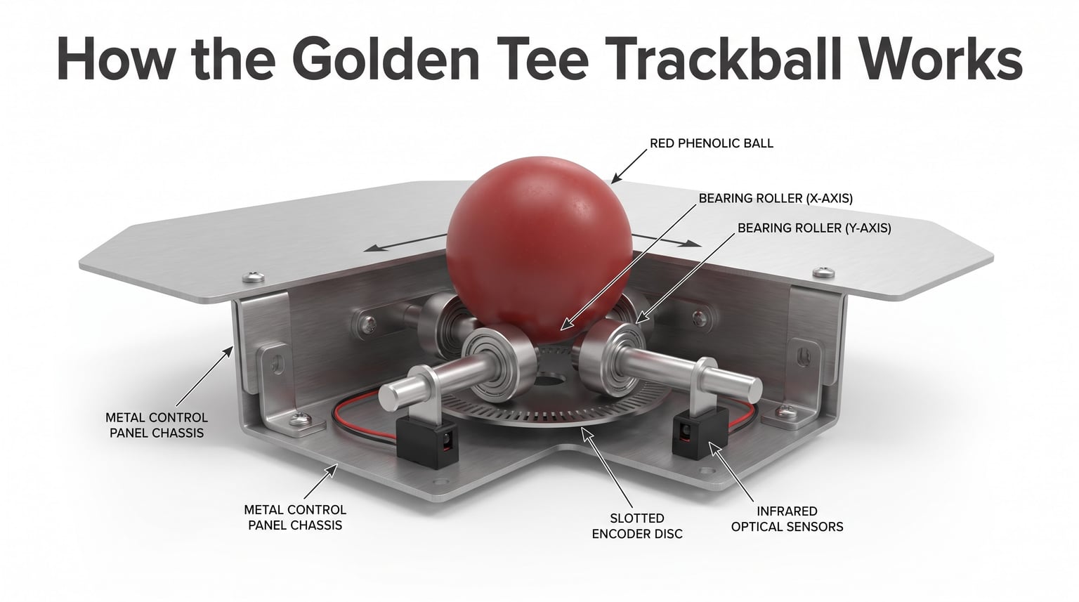 How the Golden Tee Trackball Works
