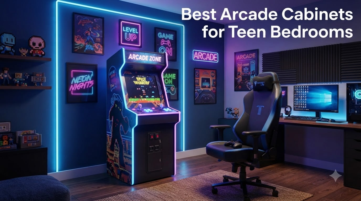 Best Arcade Cabinets for Teen Bedrooms