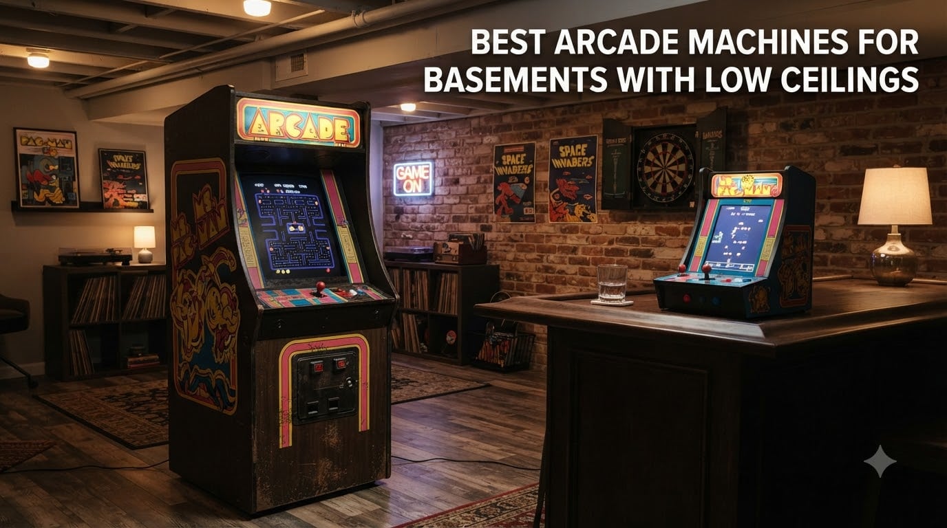 Best Arcade Machines for Basements with Low Ceilings