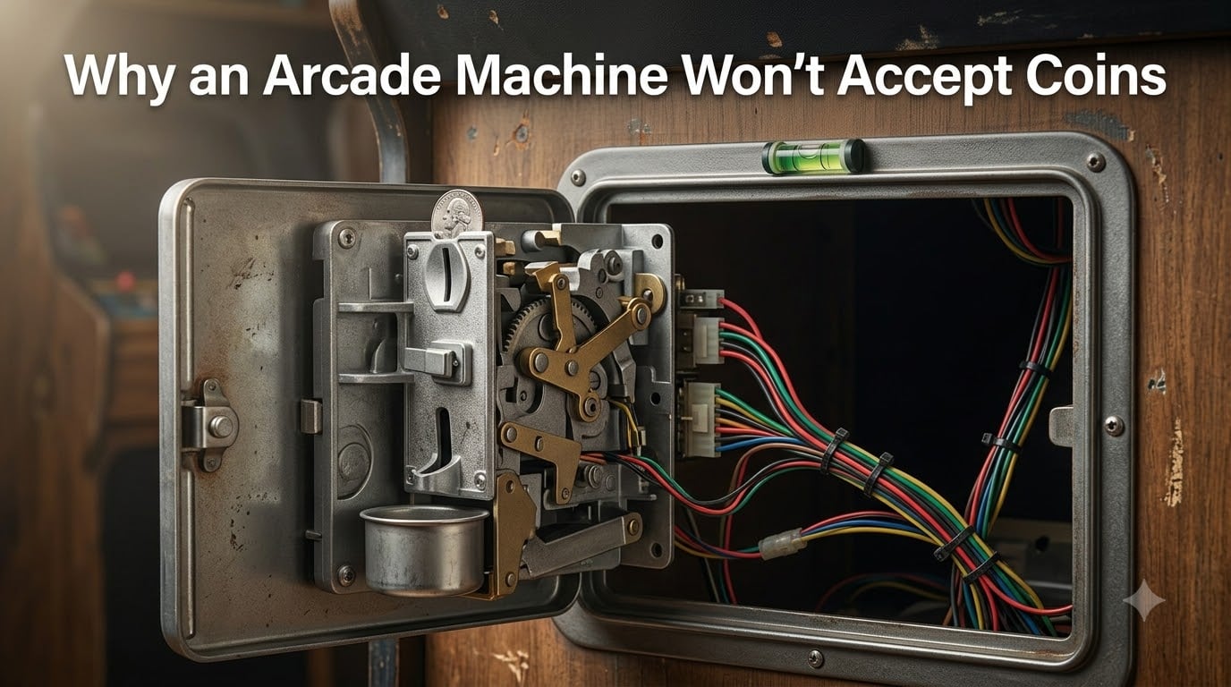 Why an Arcade Machine Won't Accept Coins
