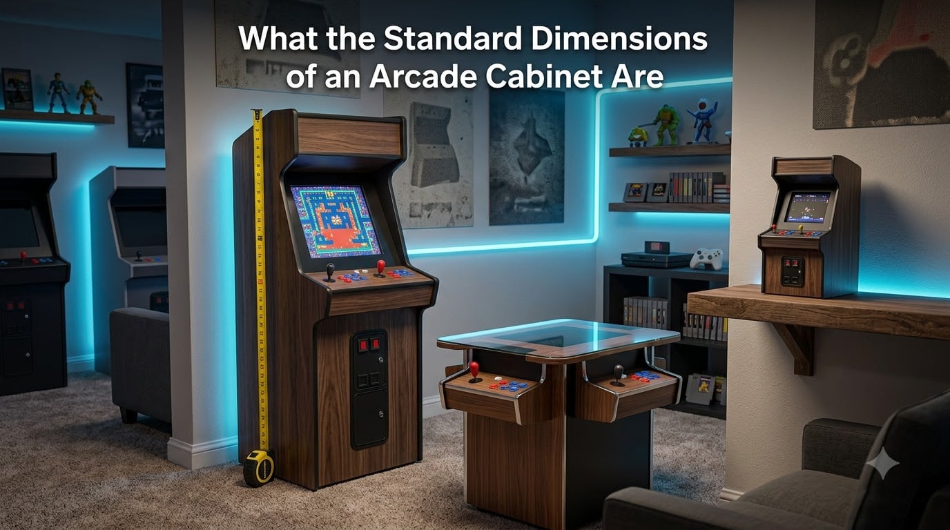 What the Standard Dimensions of an Arcade Cabinet Are