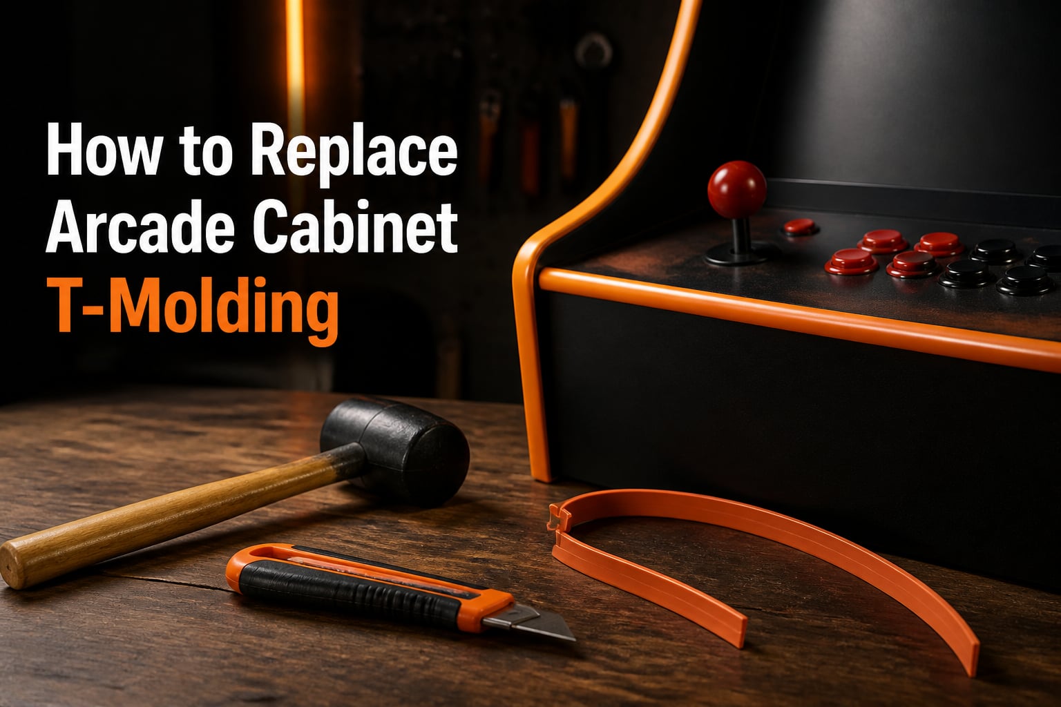 How to Replace Arcade Cabinet T-Molding
