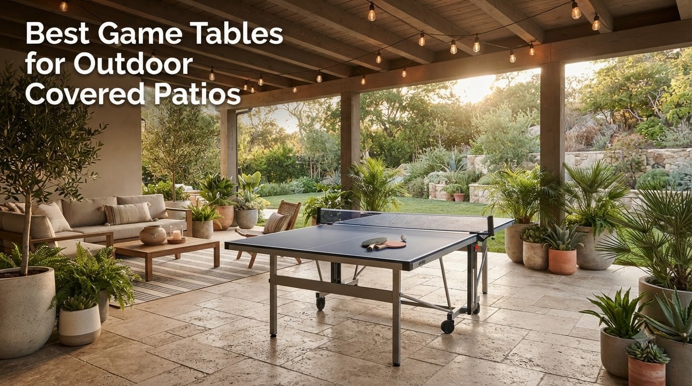 Best Game Tables for Outdoor Covered Patios