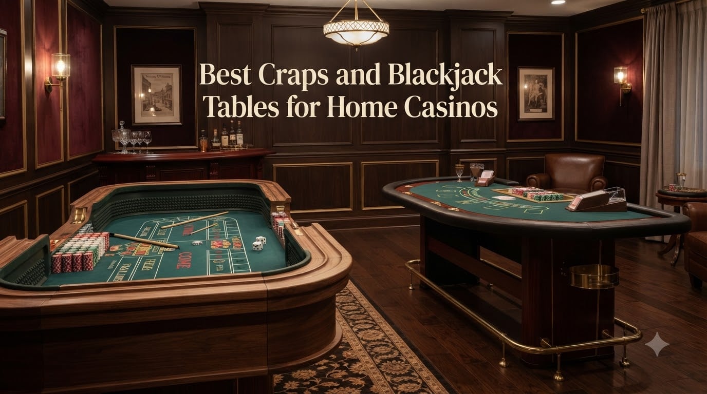 Best Craps and Blackjack Tables for Home Casinos
