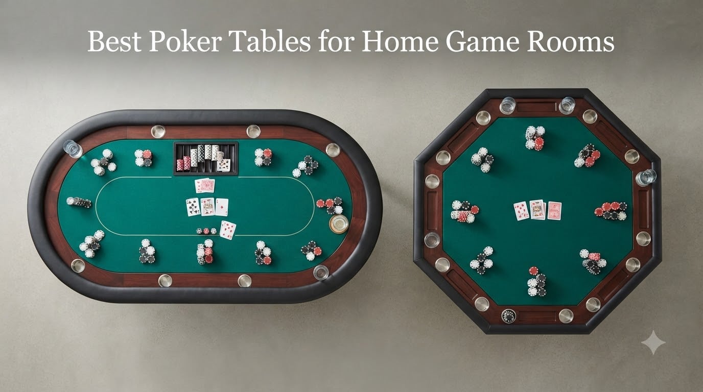 Best Poker Tables for Home Game Rooms