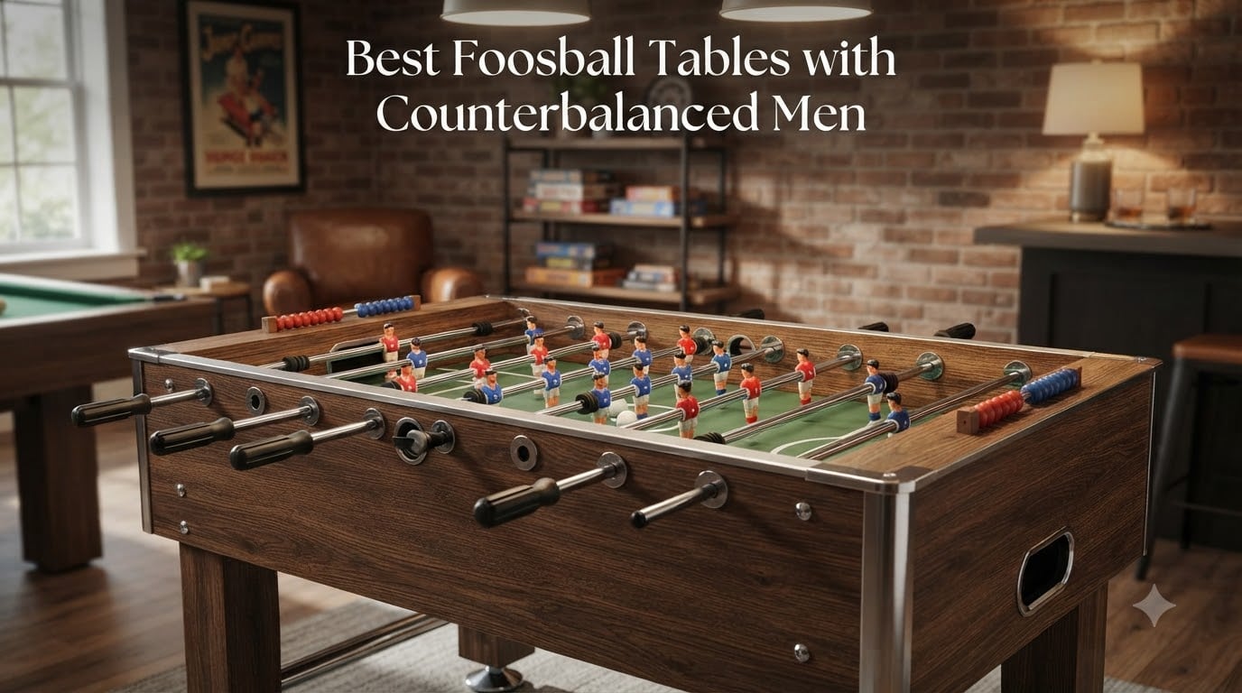 Best Foosball Tables with Counterbalanced Men