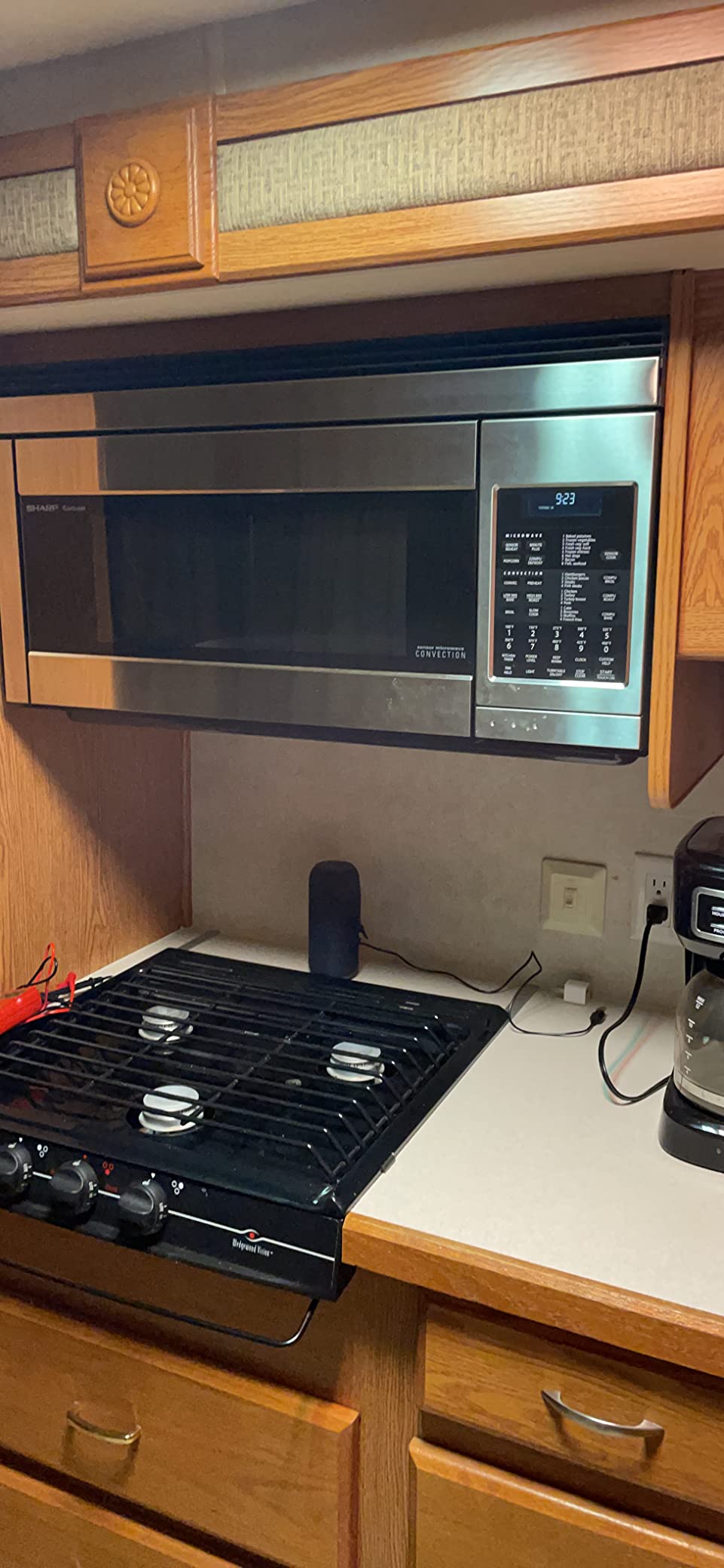Sharp R1874T 30 in. 1.1 cu. ft. Over the Range Convection Microwave Oven | 1.1-Cu. Ft. Over-the-Range Convection Microwave, 850W, Stainless Steel customer photo 1