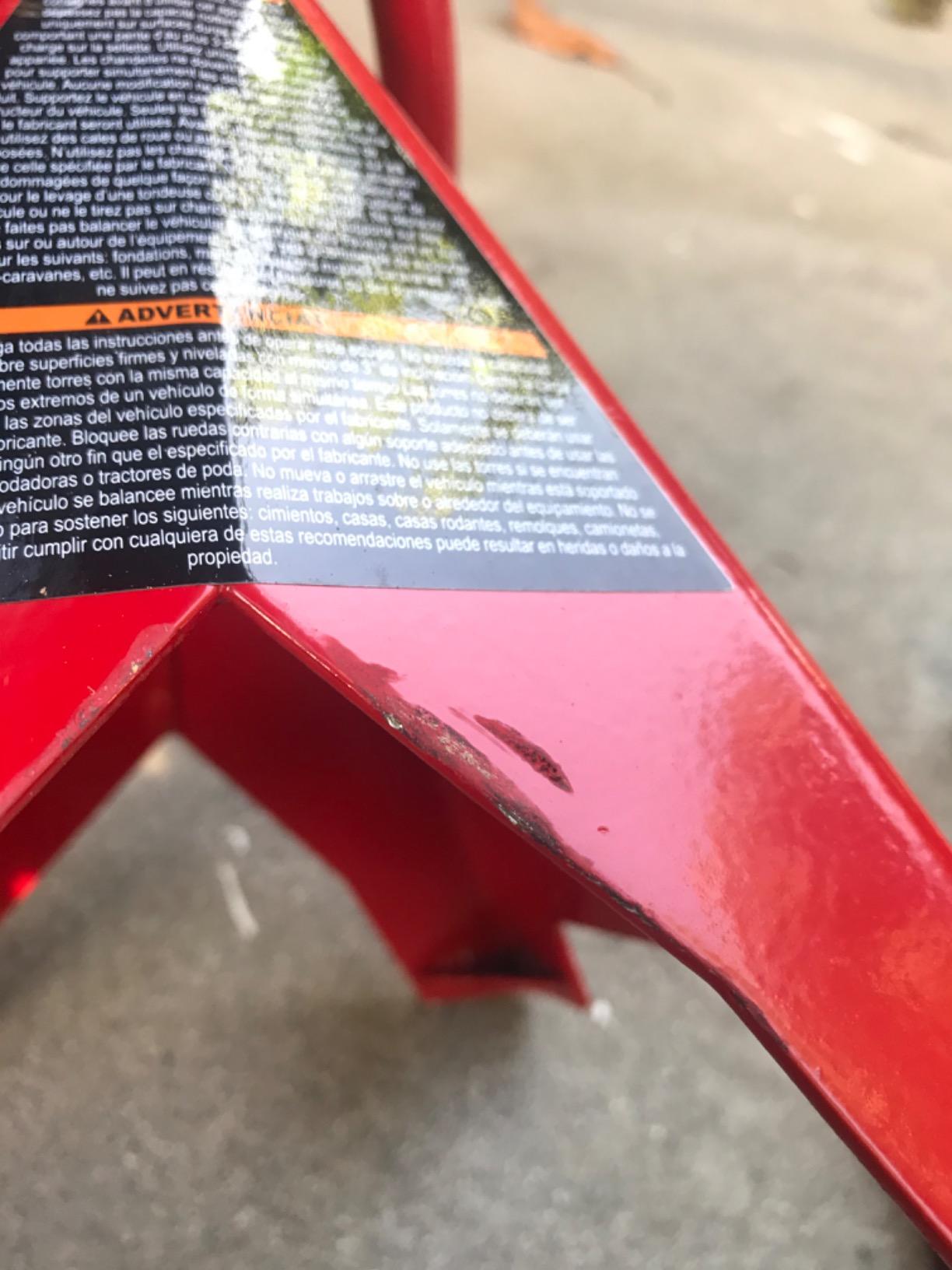 BIG RED T43002A Torin Steel Jack Stands: Double Locking, 3 Ton (6,000 lb) Capacity, Red, 1 Pair customer photo 1