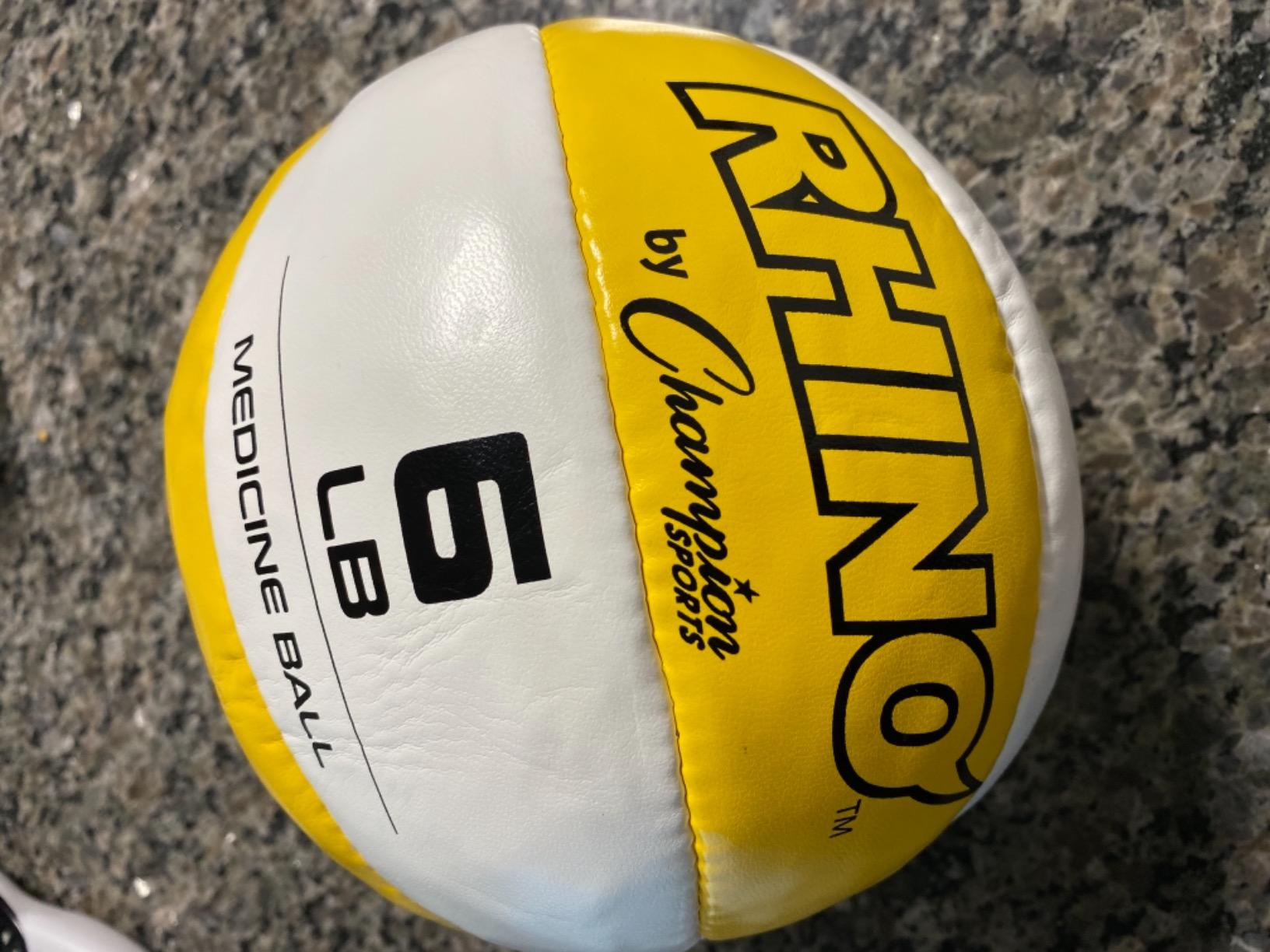 Champion Sports Leather Medicine Balls – Durable Weighted Balls for Strength, Core & Conditioning Training customer photo 2