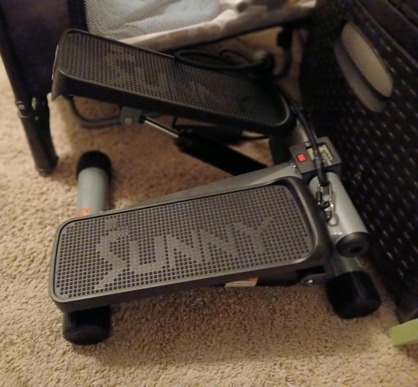 Sunny Health & Fitness Mini Stair Stepper w/Resistance Bands for Home Gym customer photo 2