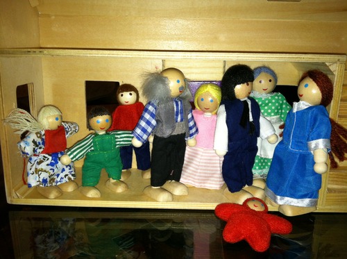 Melissa & Doug Fold & Go Wooden Dollhouse with Dolls and Furniture customer photo 1