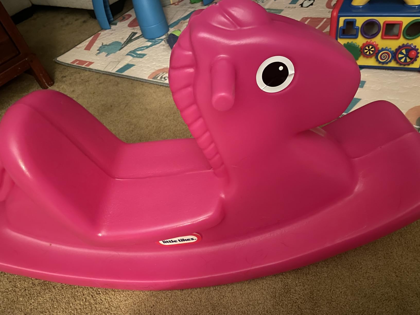 Little Tikes Rocking Horse Blue, 33.00 L x 10.00 W x 17.50 H Inches customer photo 1