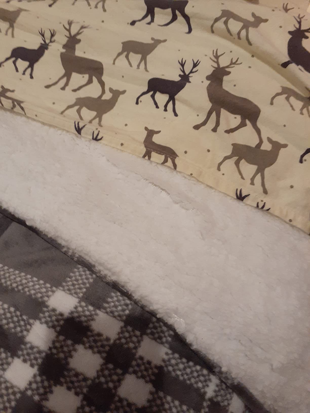 Pointehaven Heavy Weight Flannel Sheet Set, Queen, Snow Flakes - Warm & Cozy - 100% Cotton Flannel Pre-Shrunk -170 GSM -Deep Pockets -Easy Fit Elastic All Around-Comfy Double Brushed customer photo 1
