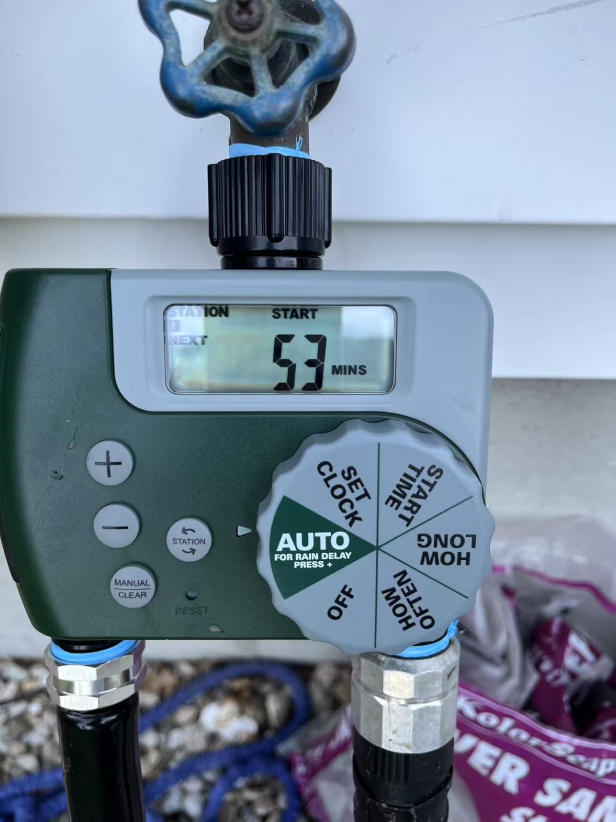 Orbit Programmable Digital Hose Watering Timer - 1 Outlet - Battery Powered - with LCD Screen - Built-in Rain Delay - Water-Resistant - 62061 customer photo 2