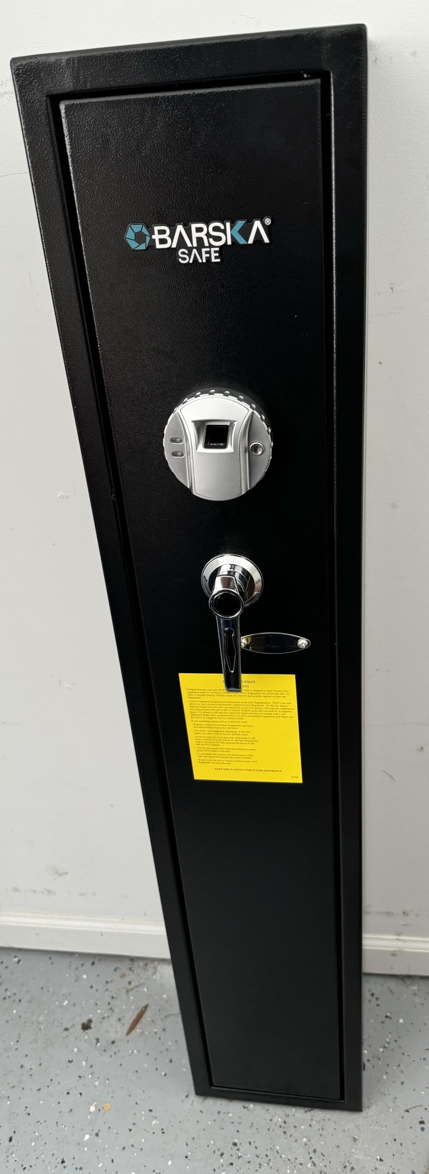 Barska Biometric Rifle Gun Safe – Quick Access Fingerprint Long Gun Safe for Home, DOJ Approved, Silent Mode, Removable Shelf, Backup Keys & Battery customer photo 2