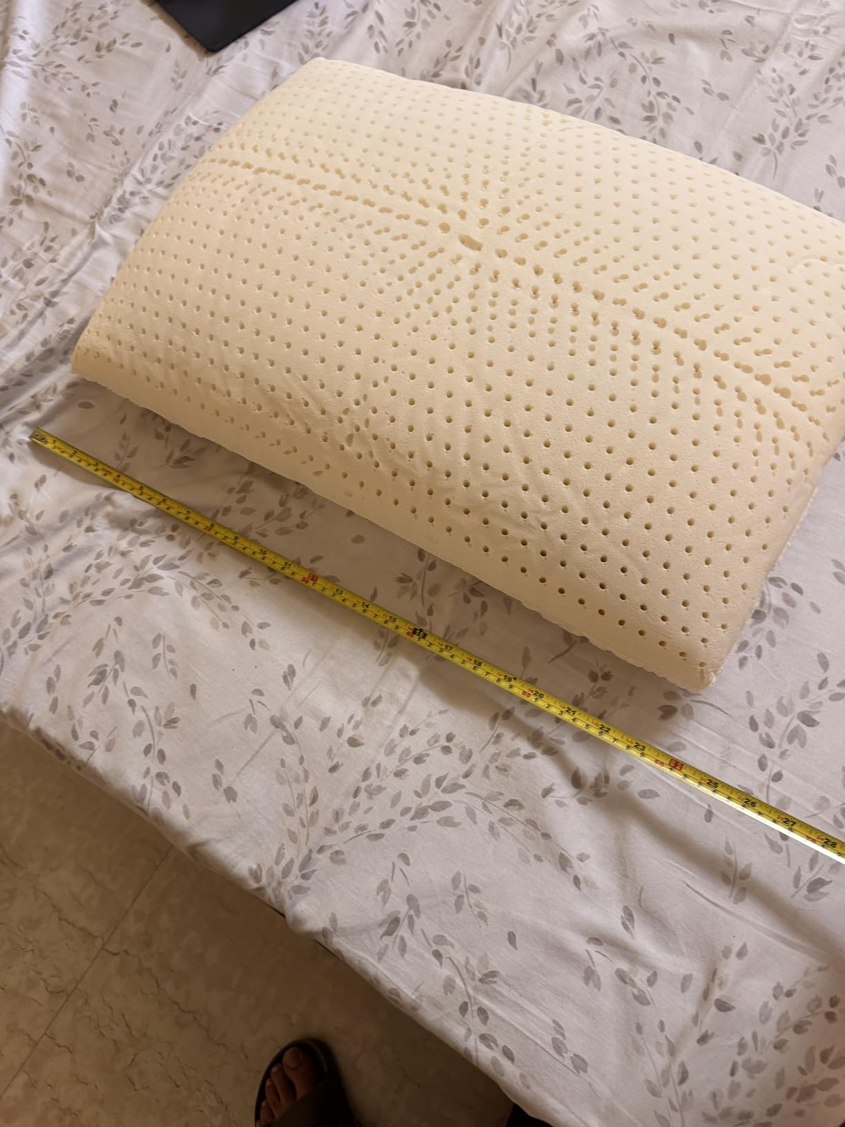 ORGANIC TEXTILES 100% Talalay Latex Bed Pillow with GOTS Certified Organic Cotton Cover (Standard Size - Medium) - Pack of 1 customer photo 2