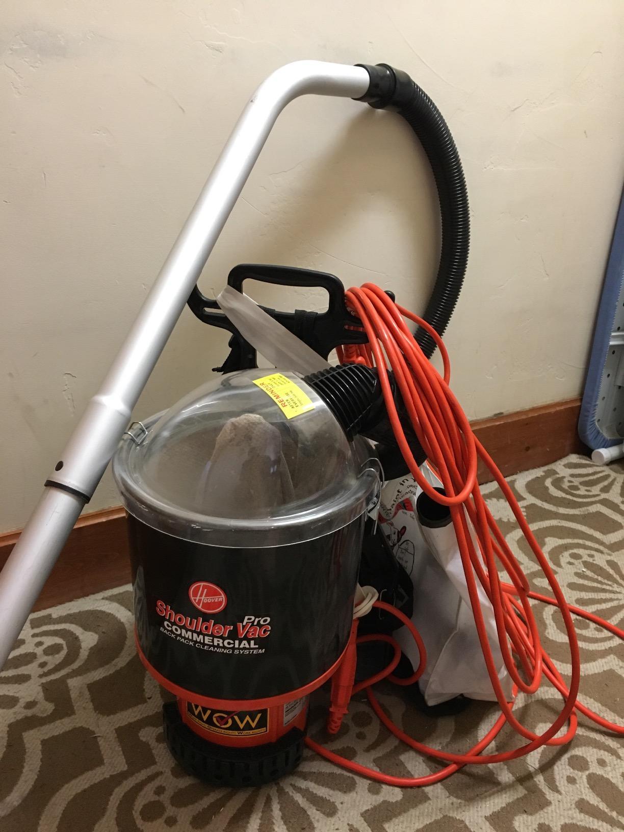 Hoover Commercial Shoulder Vac Pro Bagged Backpack Vacuum Cleaner customer photo 2