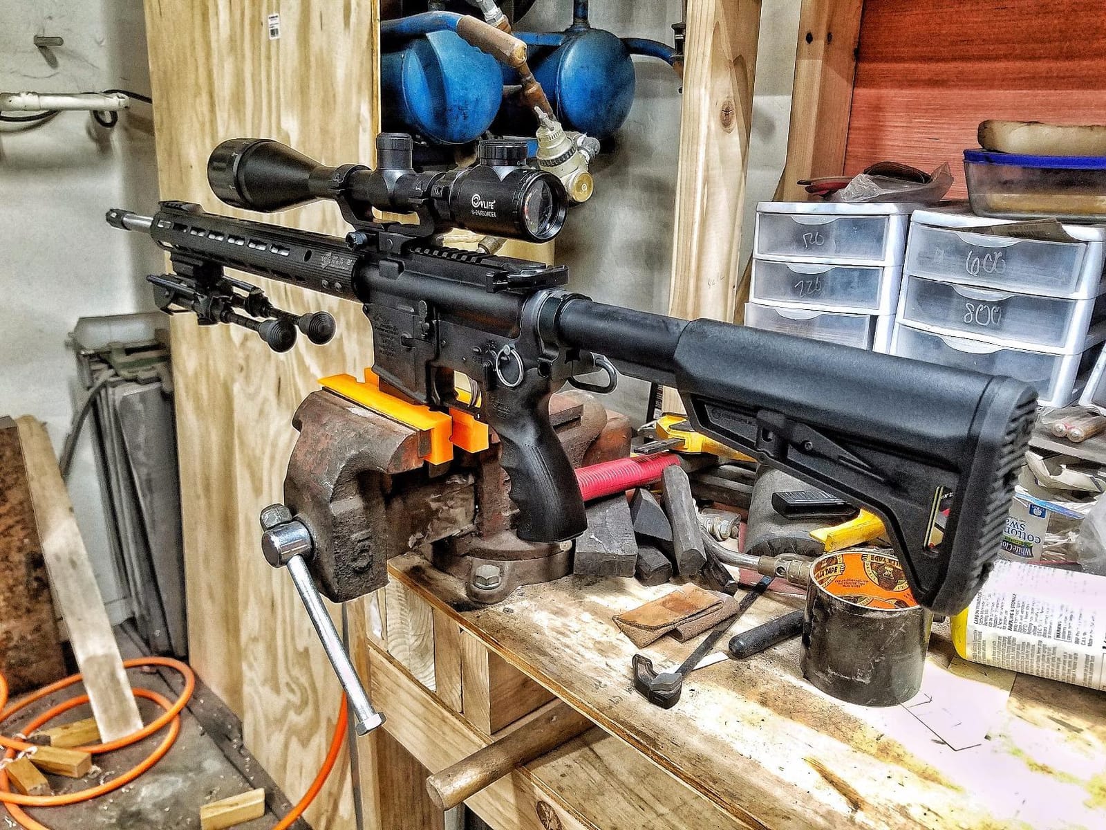 CVLIFE Rifle Scope 6-24x50 AO Red and Green Illuminated Long Range Scope for Hunting with Scope Rings customer photo 2