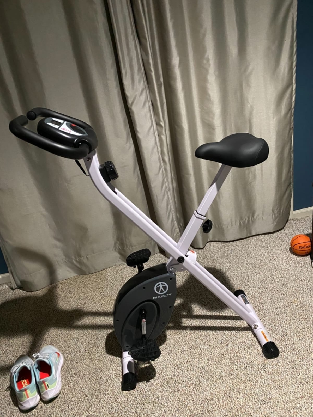Marcy Foldable Upright Exercise Bike with Adjustable Resistance for Cardio Workout & Strength Training - Multiple Styles Available customer photo 1