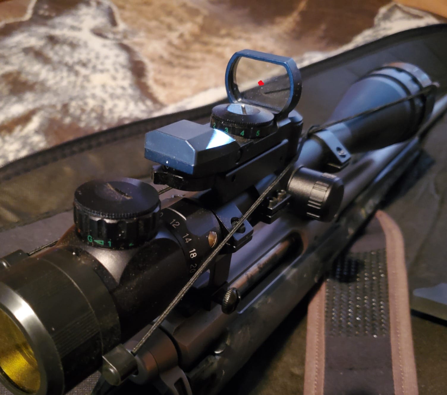 CVLIFE 1X22X33 Red Green Dot Gun Sight Scope Reflex Sight with 20mm Rail customer photo 2