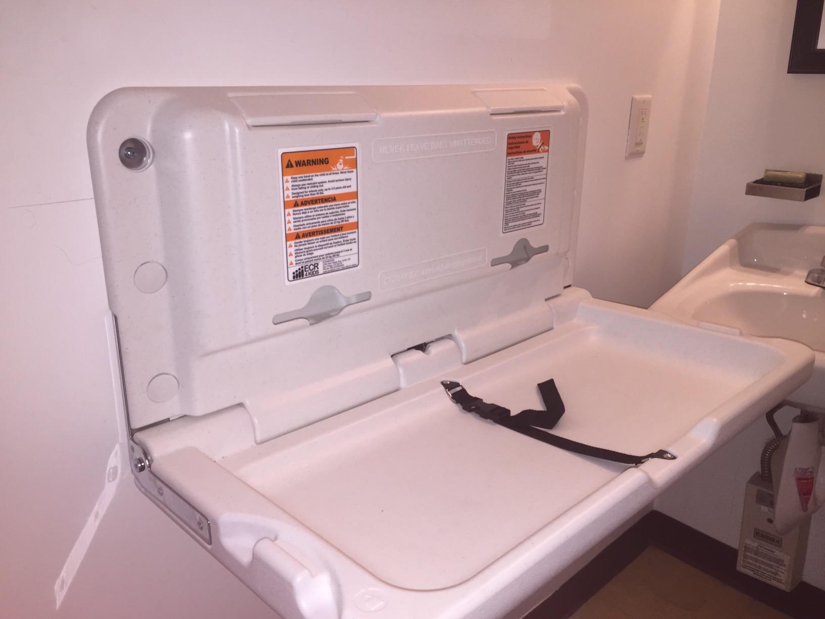ECR4Kids Horizontal Wall-Mounted Baby Changing Station customer photo 1