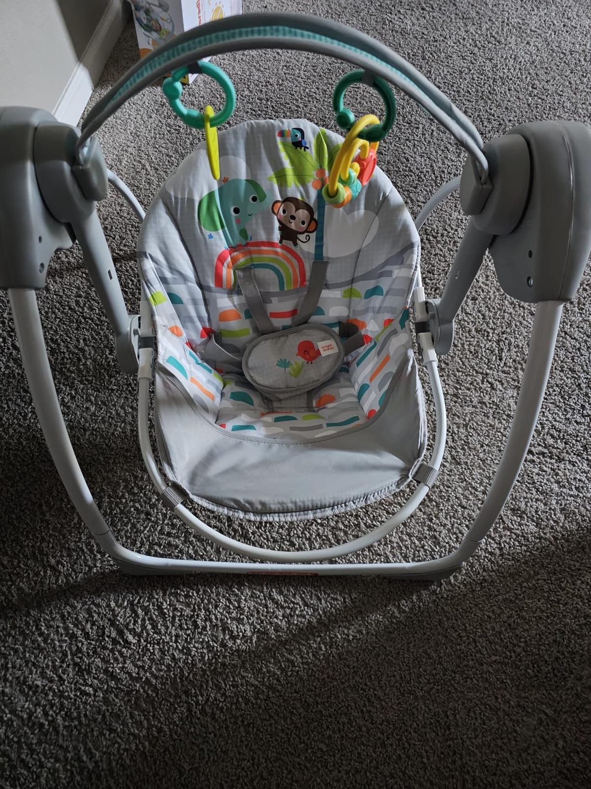 Bright Starts Whimsical Wild Portable Baby Swing, Newborn to 9 Months customer photo 1