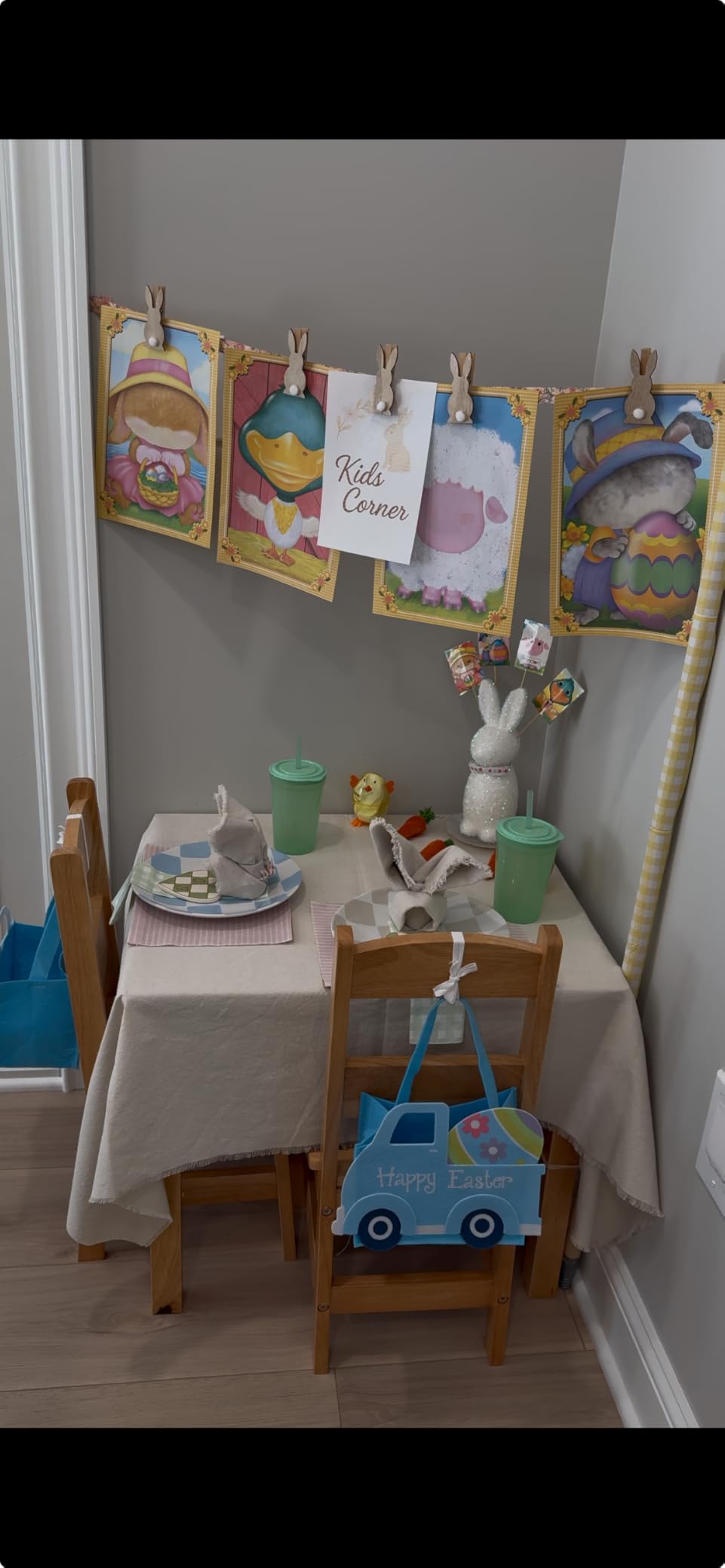 Melissa & Doug Solid Wood Table and 2 Chairs Playroom Furniture customer photo 1