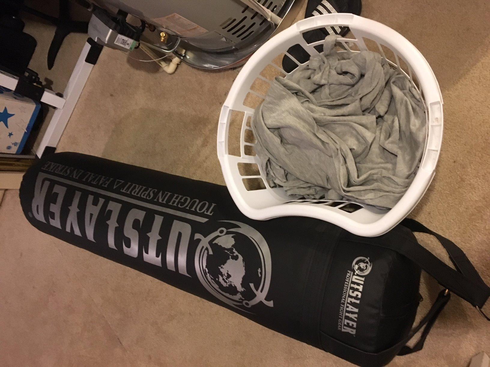 Outslayer 100 lbs Filled Heavy Bag | Custom Colors for Boxing, Kickboxing, Taekwondo & MMA Training | Made in USA customer photo 1