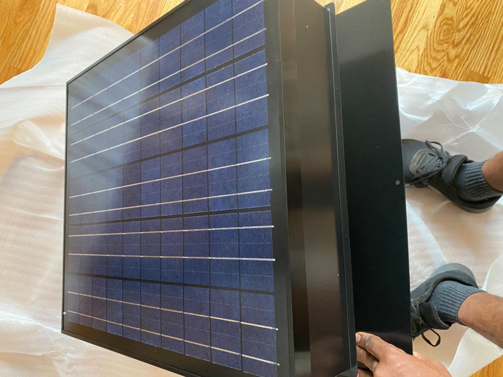 Remington Solar 30 Watt Roof Mount Solar Attic Fan customer photo 2
