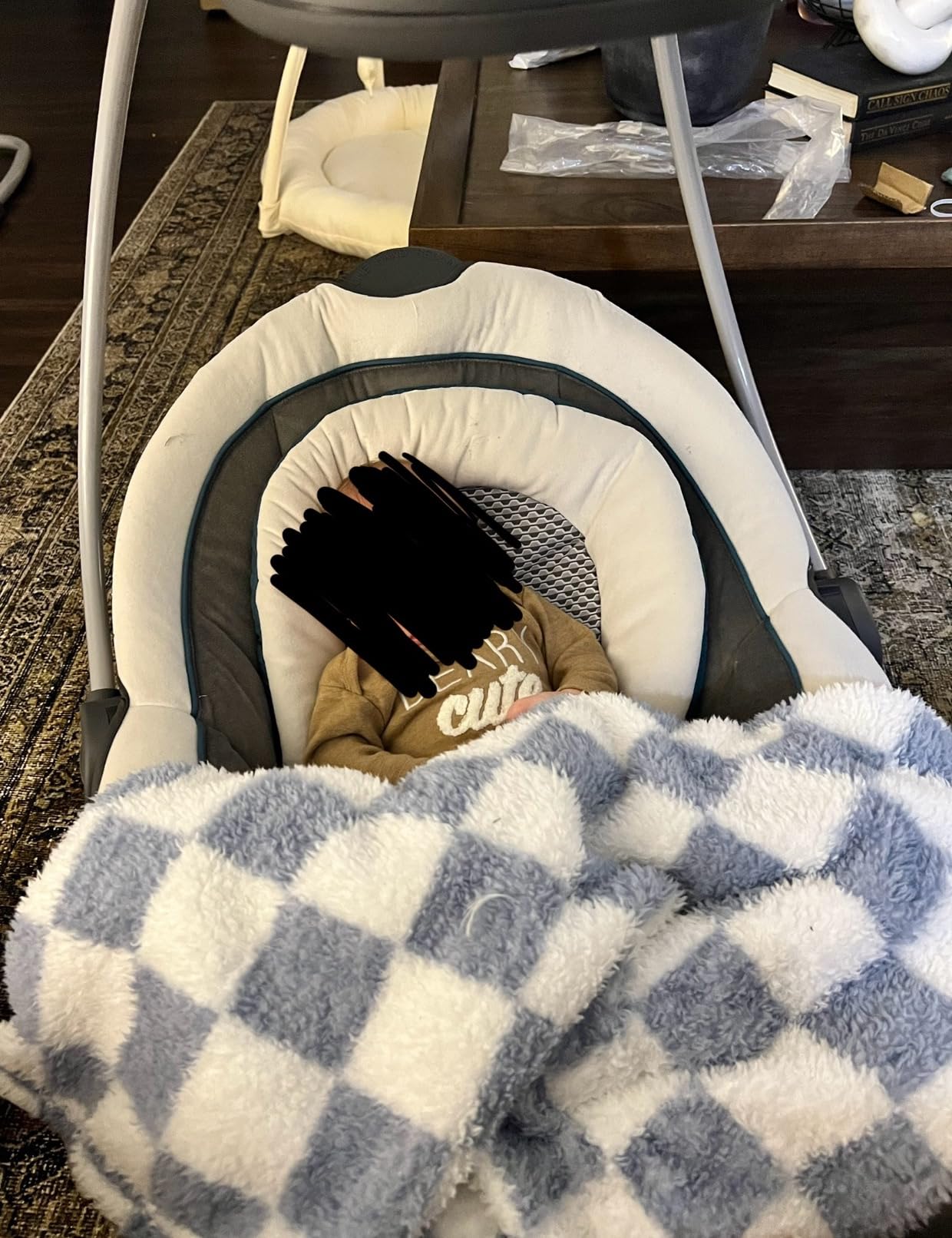Graco DuetSoothe 2-in-1 Portable Baby Swing & Rocker, Sapphire customer photo 1