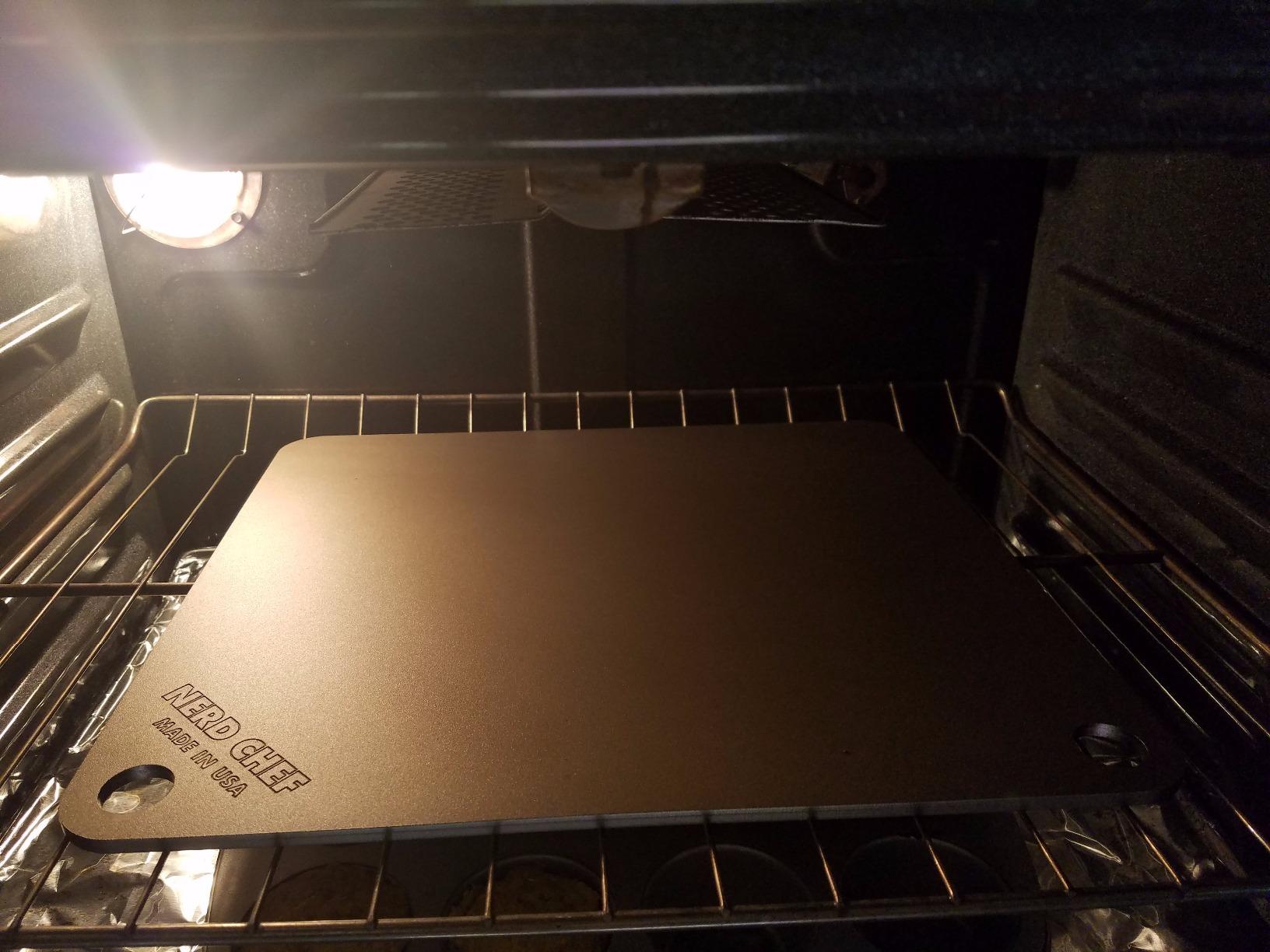 NerdChef Steel Stone - High Performance Pizza Baking | Made in USA (14.5