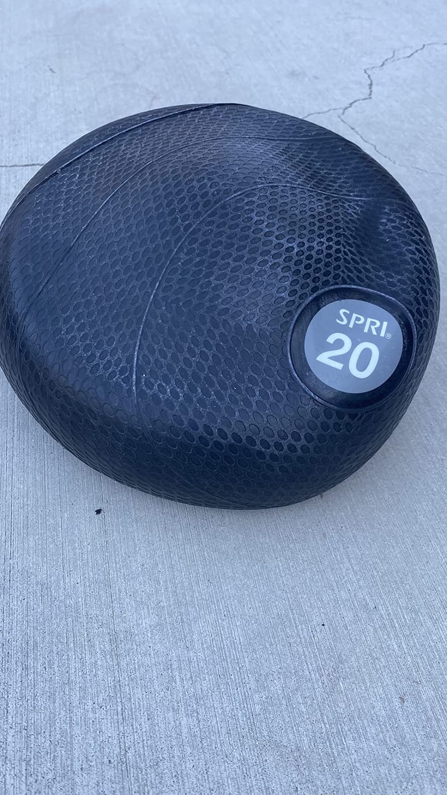 SPRI Dead Weight Slam Ball - Durable Sand-Filled No-Bounce Heavy Duty Ball for Tossing, Slamming, Core Strength Training, Endurance, and General Fitness - Easy to Read Weight Label customer photo 2
