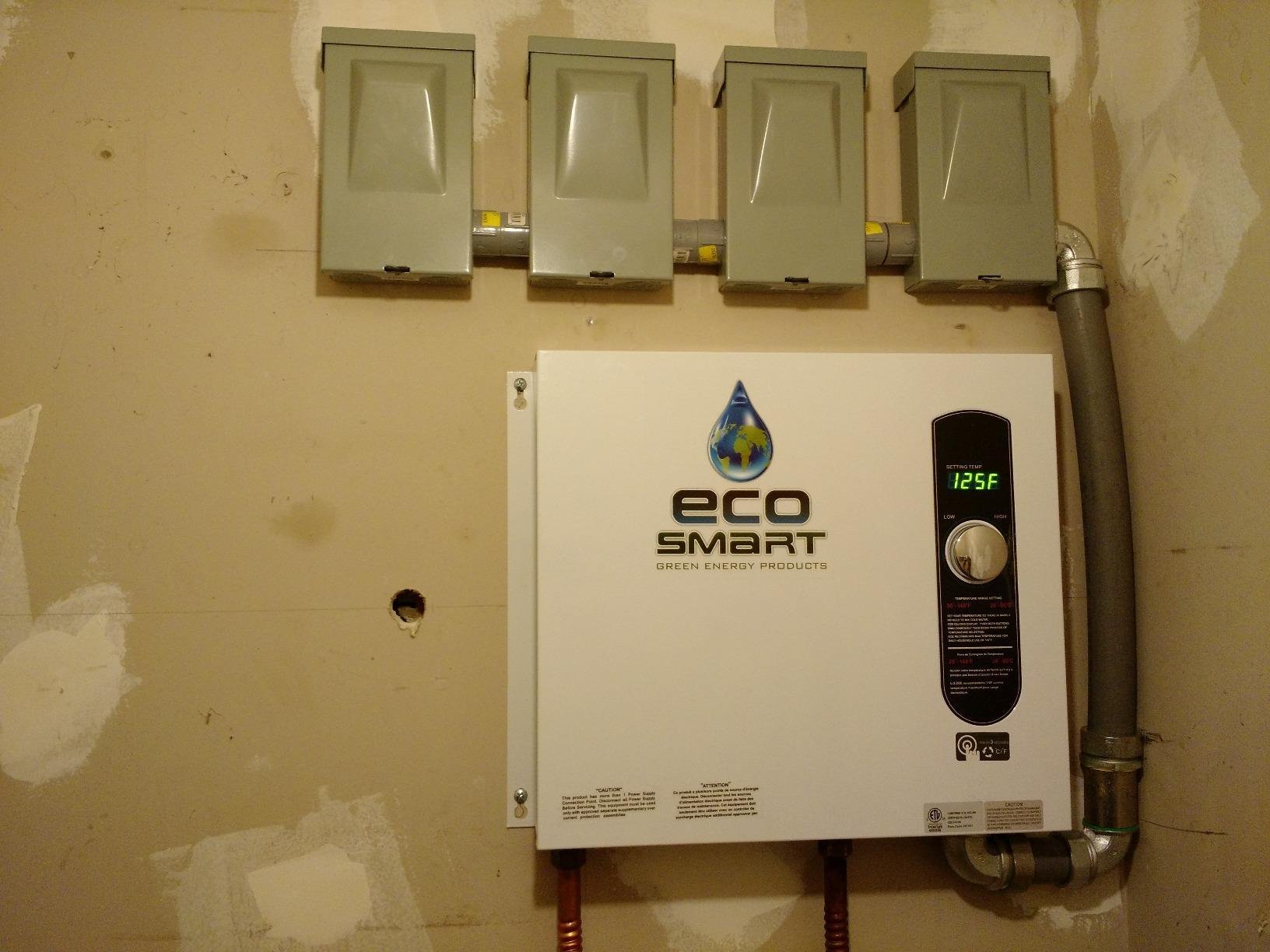 Ecosmart ECO 36 36kw 240V Electric Tankless Water Heater, White customer photo 2