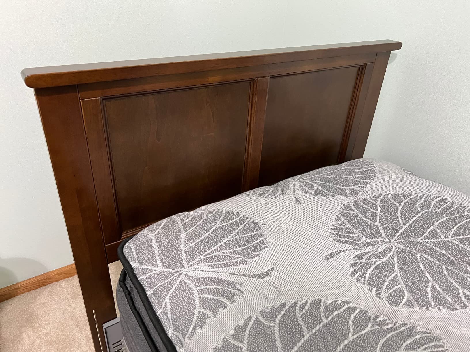 AFI, Madison King Solid Wood Panel Headboard, Walnut customer photo 2