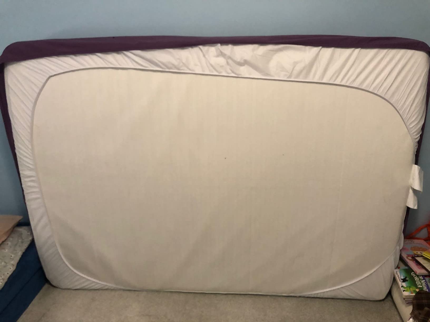 Linenspa Waterproof Mattress Protector, Queen Size – Fitted Sheet Style, Breathable, Machine Washable & Dryer Safe, White customer photo 1