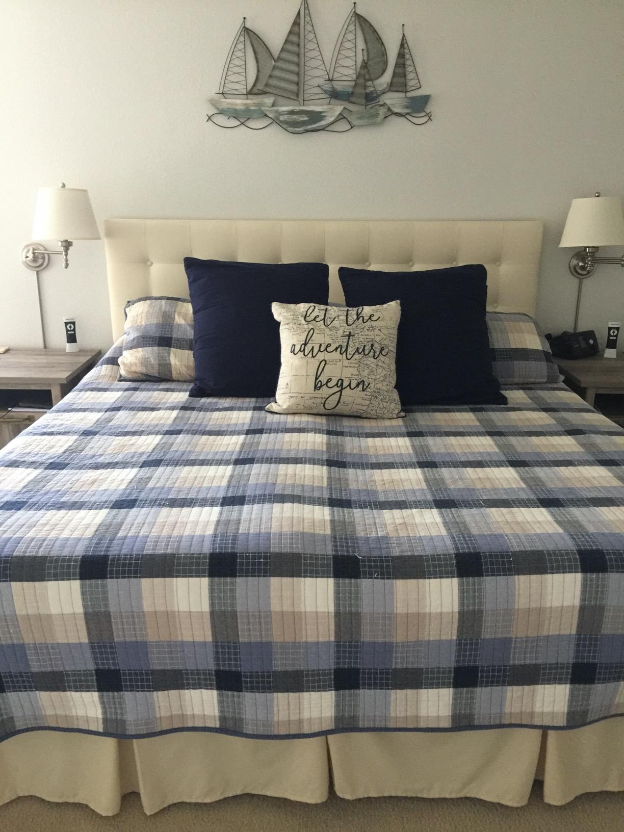 Modway Emily Tufted Button Linen Fabric Upholstered Full Headboard in Gray customer photo 1