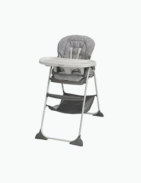 Graco® Slim Snacker High Chair, Ultra Slim, Fast-Folding, Multiple Recline Positions, Comfortable Feeding, Whisk customer photo 2