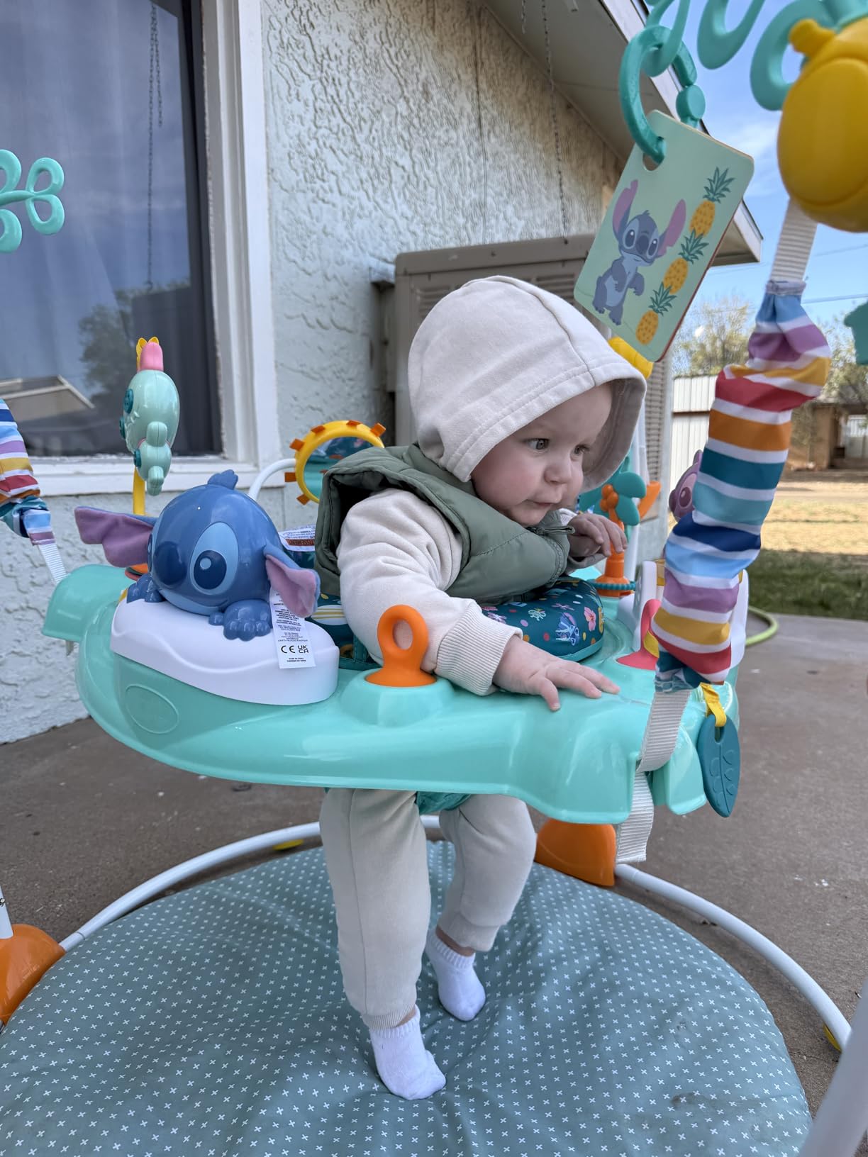 Bright Starts Disney Baby Finding Nemo Sea of Activities Baby Activity Center Jumper with Interactive Toys, Lights, Songs & Sounds, 6-12 Months (Blue) customer photo 2