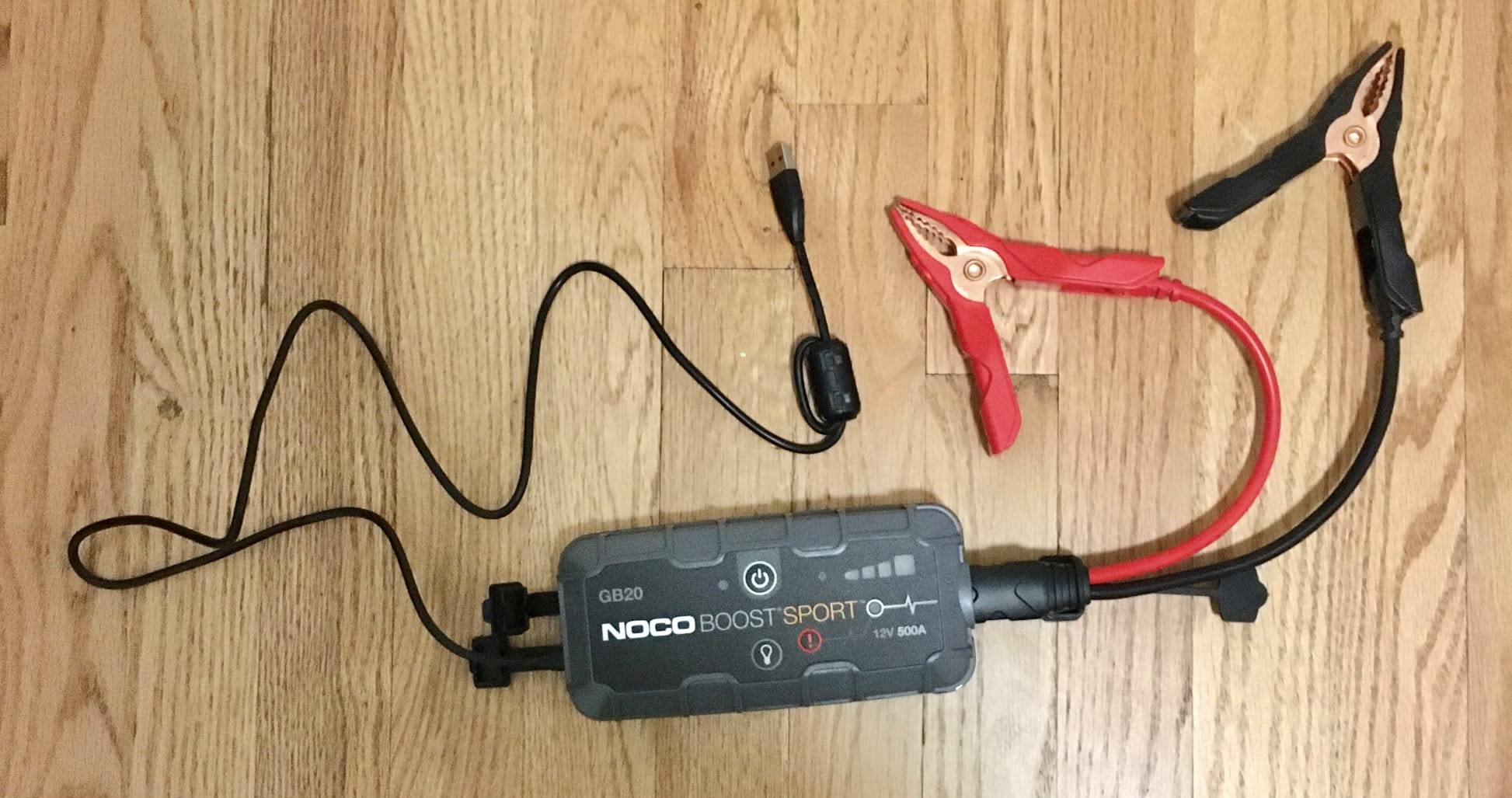 NOCO Boost GB20 500A UltraSafe Jump Starter, 12V Lithium Battery Booster | Spark-Proof & Reverse Polarity Protection,For Car, Truck, Motorcycle, SUV, Boat, ATV, RV, up to 4.0L Gas customer photo 1