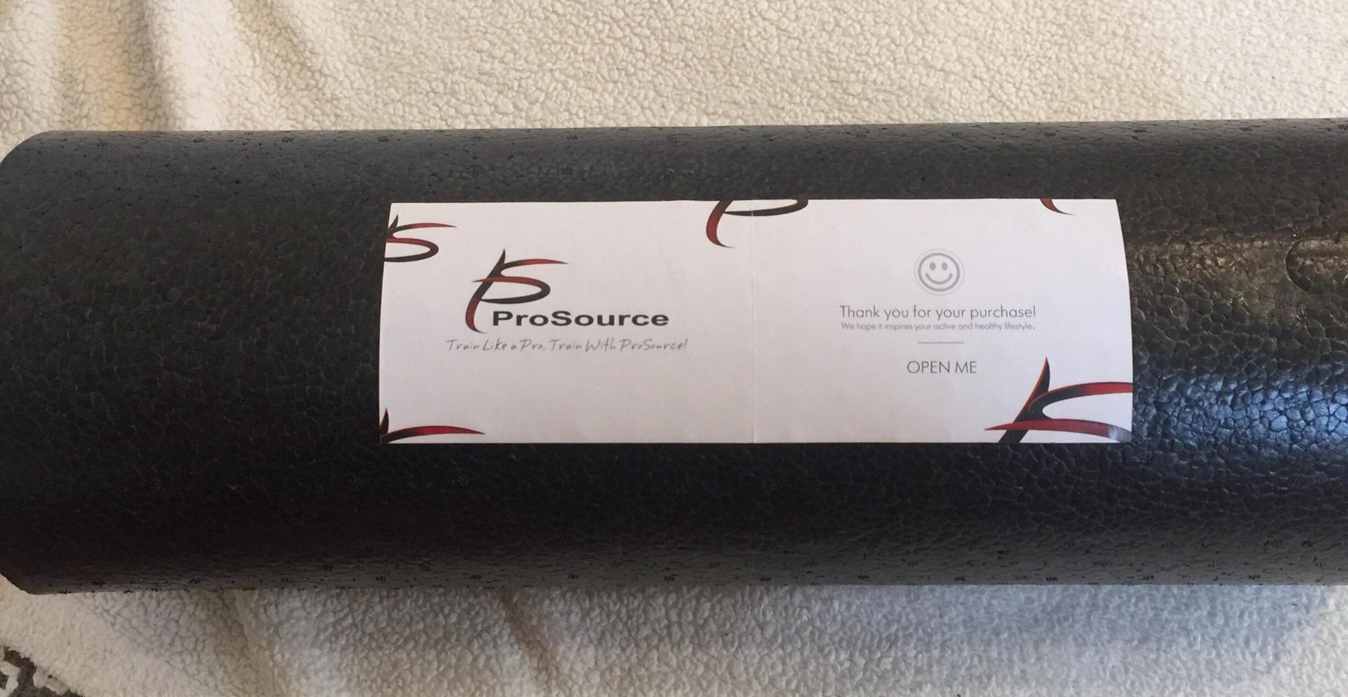 ProsourceFit High Density Foam Rollers 18 - inches long, Firm Full Body Athletic Massage Tool for Back Stretching, Yoga, Pilates, Post Workout Muscle Recuperation, Black customer photo 2