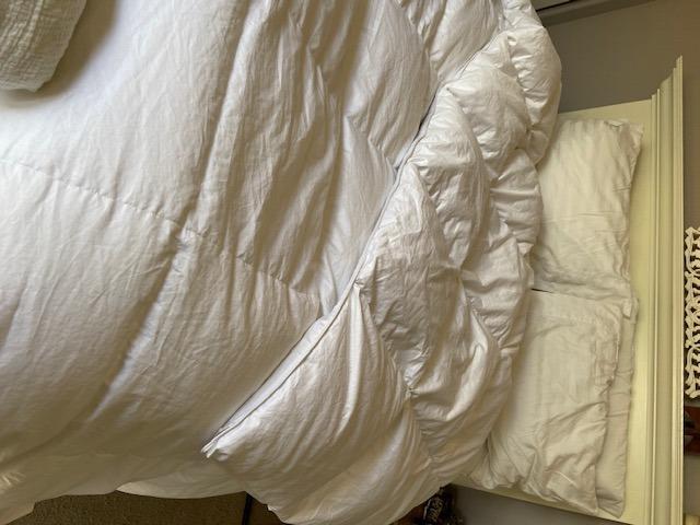 puredown® Goose Down Comforter King Size, 800 Fill Power, 100% Cotton Winter Oversized Down Duvet Insert 700 Thread Count, Heavyweight Cloud Fluffy Pinch Pleat Extra Warmth customer photo 1
