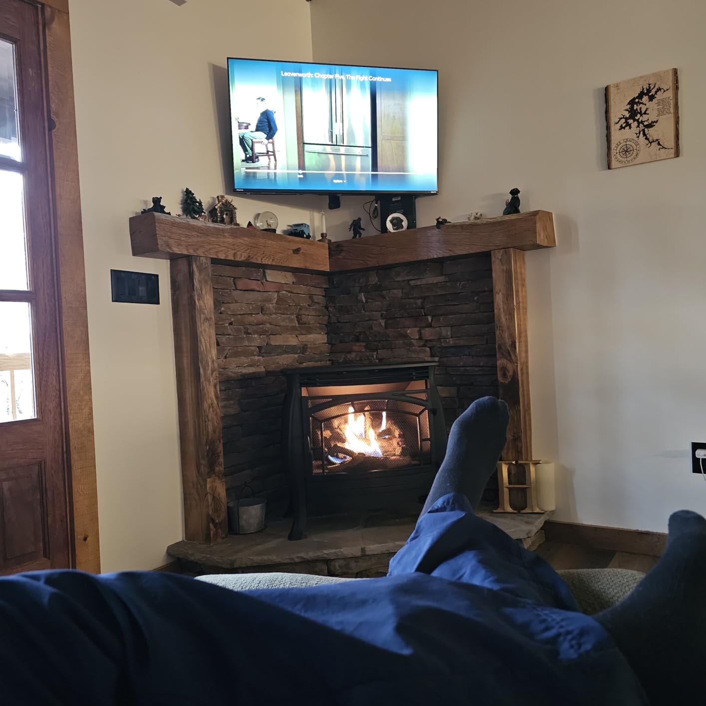 Duluth Forge Dual Fuel Ventless Gas Stove - 26,000 BTU, Remote Control, Matte Black Finish - Model# FDSR25 customer photo 1