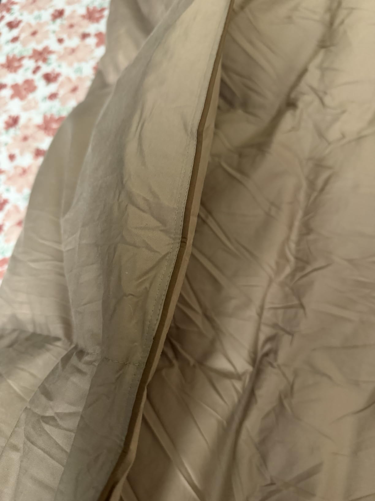 SNOWMAN Premium Down Comforter King Size, Khaki Duvet Insert All Season customer photo 2