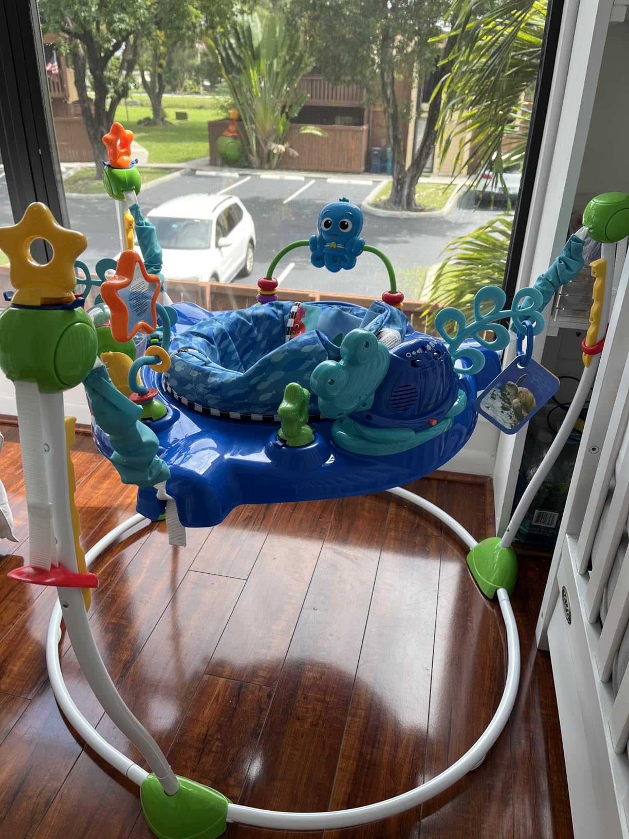 Baby Einstein Neptune's Ocean Discovery Activity Baby Jumper Activity Center, Ages 6 Months +, Max Weight 25 lbs., Unisex customer photo 2