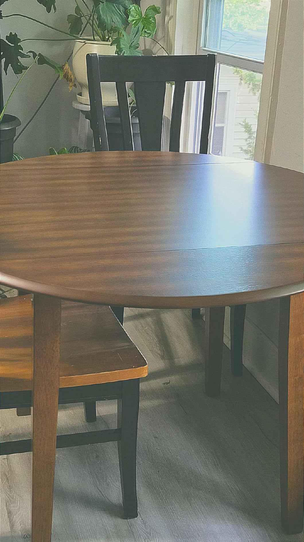 Signature Design by Ashley Small Round Drop Leaf Dining Table, Brown customer photo 1