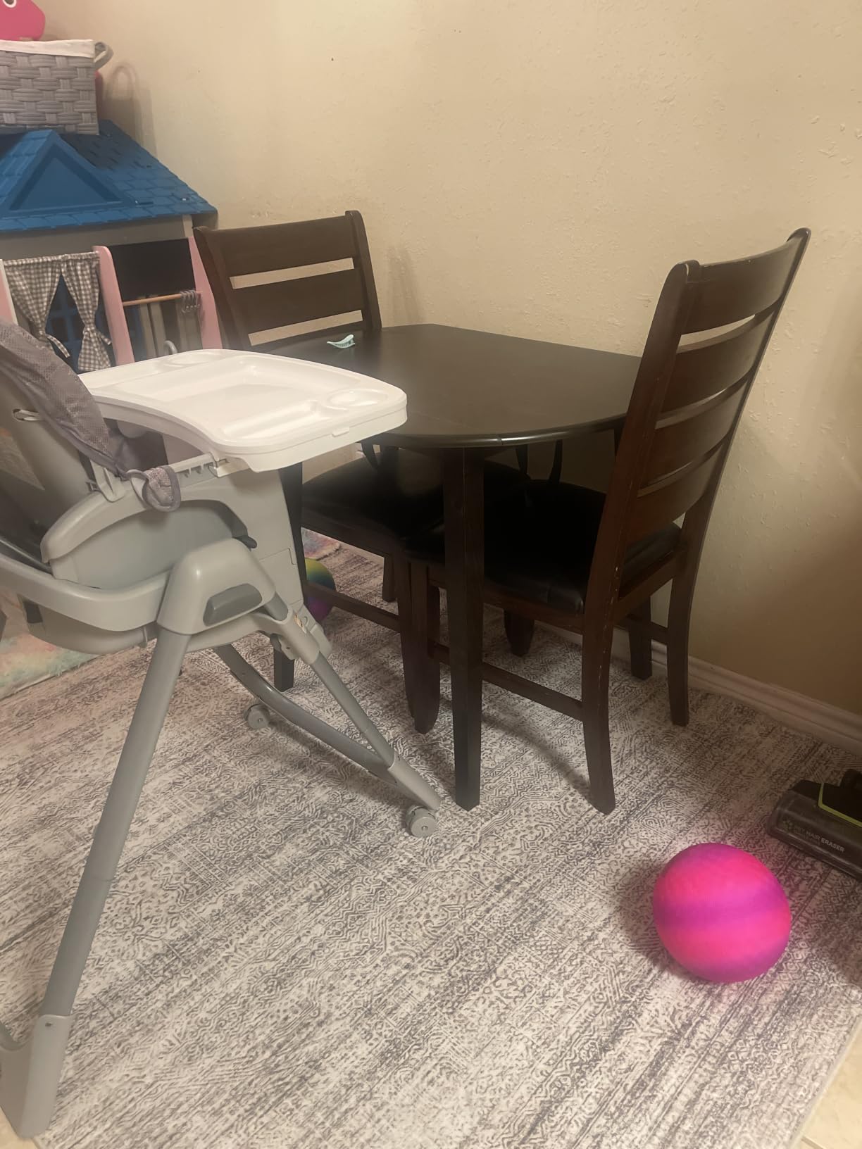 Signature Design by Ashley Small Round Drop Leaf Dining Table, Brown customer photo 2