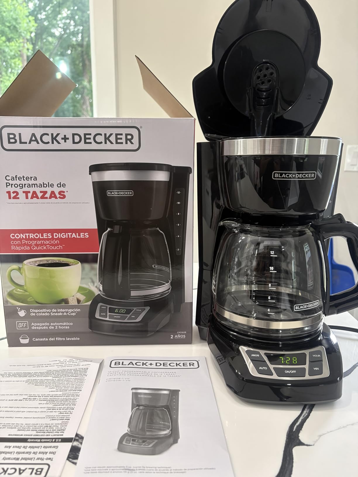 BLACK+DECKER 12-Cup Drip Coffee Maker with Vortex Brewing customer photo 2