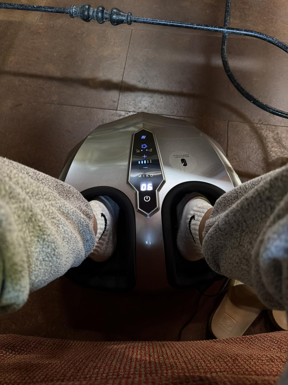 MIKO Shiatsu Foot Massager with Heat for Neuropathy & Plantar Fasciitis customer photo 1