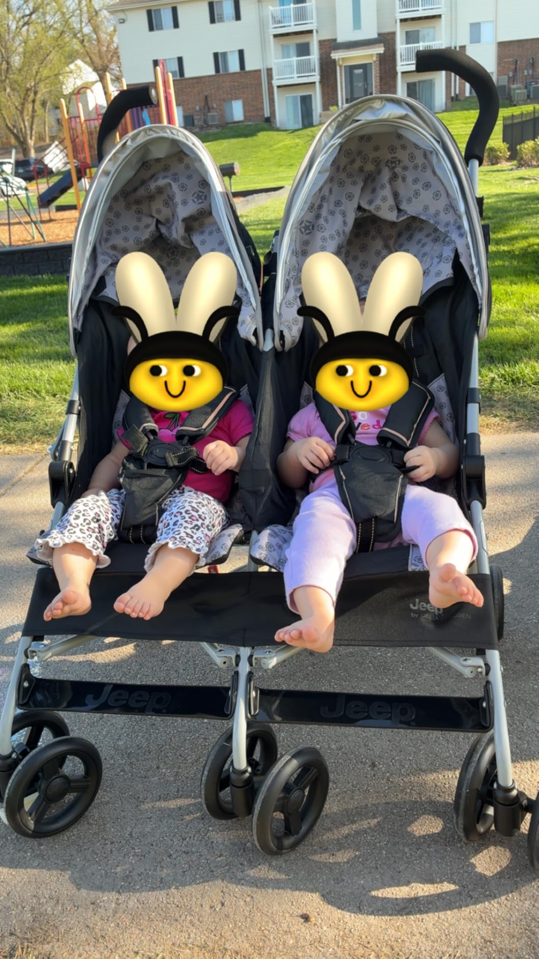 Jeep Scout Double Stroller, Charcoal Galaxy customer photo 2